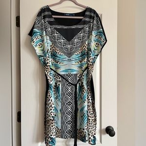 Eloquii Multi-print Split Sleeve Dress